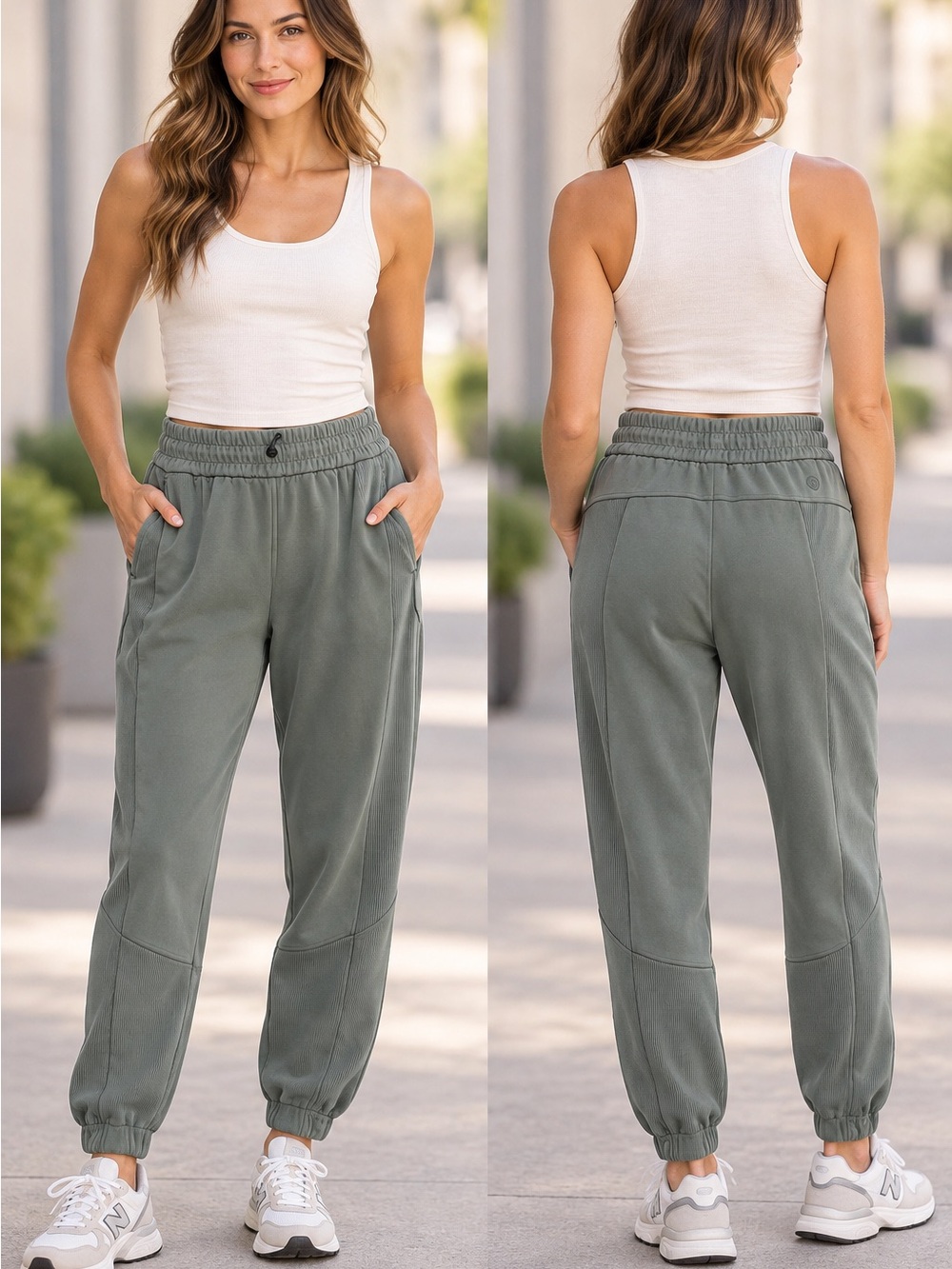 Lululemon Brushed Softstream Ribbed High-Rise Jogger
